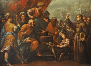 S.Antonio da Padova rimprovera Ezzelino da Romano, C.F.Nuvolone